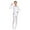 White, variant on TTAO Kids Girls Sequin Ballet Dance Gymnastics Leotard Athletic Biketard Long Sleeve Fringe Short Jumpsuit Blue 10