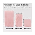 thumbnail image 4 of Juego De Toallas De Baño Absorbente Fácil Secado 6pzs Rosado, 4 of 5