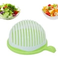 thumbnail image 1 of Salad Cutter Bowl, Veggie Choppers and Dicers, Salad Chopper Bowl and Cutter, Multi-Functional Fast Salad Cutter Bowl, Salad Cutter Bowl with Lid Fast Vegetable Cut Set (Green), 1 of 5