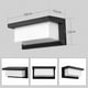 thumbnail image 2 of Aplique de pared moderno para exteriores, lámpara LED impermeable con luz cálida, aluminio de calidad de ahorro de energía para protección IP65, fácil instalación, uso versátil para decoración de, 2 of 5