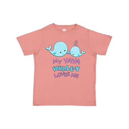 

Inktastic My Yaya Whale-y Loves Me Boys or Girls Toddler T-Shirt