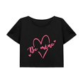 thumbnail image 1 of Top corto de verano para mujer, ropa deportiva cómoda, disfraz, camiseta recortada de moda suave M, 1 of 7