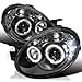 thumbnail image 3 of SPEC-D TUNING LED Pro Headlights Black Compatible with 2003-2005 Dodge Neon, Left + Right Pair Headlamps Assembly, 3 of 4