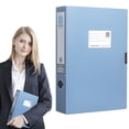 thumbnail image 1 of Thickened Archive Box Plastic File Box Large Capacity Blue Document Contract Storage Data Box, 1 of 9