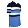 thumbnail image 3 of Playera Simply Basic para Hombre, Manga Corta Diseño Rayas Horizontales Blanco con Azul Talla M, 3 of 4
