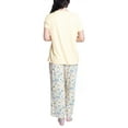 thumbnail image 2 of Muk Luks Women's and Women's Plus Cloud Knit Pajama Set with round neck tee and capri pants- 2 pc., 2 of 3