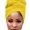 Yellow, variant on Head Wraps for Women,Versatile Head Scarf Twisted Hate,High Elastic Sweat Fabric Material Head Scarf,Black