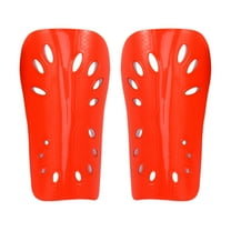 Toyvian 1 Pair Soccer Shin Guards Bone Protection PE Red for Adults