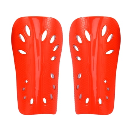 Toyvian 1 Pair Soccer Shin Guards Bone Protection PE Red for Adults