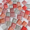 thumbnail image 3 of 50 piezas de mosaico de vidrio de colores de 1 cm cuadrado, material de mosaico para manualidades para niños, multicolor, bricolaje, varios colores para artes y manualidades H, 3 of 5