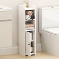 thumbnail image 2 of Furinno FULDA 5-Tier Narrow AdJUSTable Shelves Bathroom Cabinet White, 2 of 6