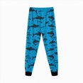 thumbnail image 5 of TOWED22 Toddler Baby Boy Girl Outfits 2Pcs Long Sleeve Cute Print Graphic Round Neck Sweatshirt Jogger Pants Casual Warm Clothes Set(Blue,5-6 Y), 5 of 7