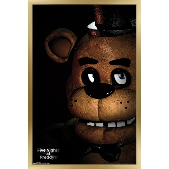 Five Nights at Freddy's - Freddy Wall Poster, 22.375" x 34", Framed