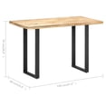 thumbnail image 4 of vidaXL Table à Manger 120x60x76 cm Bois de Manguier Massif, 4 of 5
