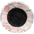 thumbnail image 5 of CoCopeaunts Plaid Bucket Hat for Women Age-Defying Casual All-Match Winter Thicken Warm Lambs Wool Windproof Fisherman Hat, 5 of 8