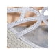 thumbnail image 3 of Sandalias de tacón corrido y plataforma con diseño de nudo con diamantes y correa ajustable de unicolor para mujer, 3 of 5