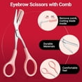 thumbnail image 4 of Kit de pinzas para cejas TSMaddts 8 en 1 para mujer con bolsa de viaje, 4 of 7