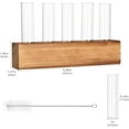 thumbnail image 2 of Desktop Plant Propagation Station, Dingrich 5 Glass Test Tube Plant Terrarium with Wooden Stand for Hydroponic Plants Home Office Home Decoration, 2 of 10