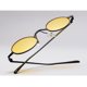 thumbnail image 3 of Gafas de montura metálica ovalada pequeña de estilo Vintage, para mujeres y hombres amarillo Yuyangstore Gafas de sol de mujer de moda, 3 of 8