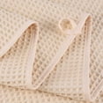 thumbnail image 3 of 430 GSM Microfiber Quick Dry Lint Free Oversize Bath Towel Set, 6 Piece (Waffle Weave) Light Beige, 3 of 4