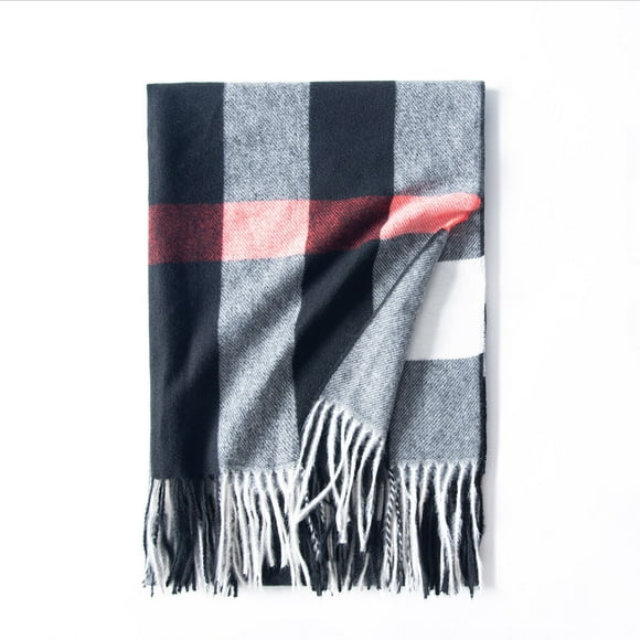 yievot Women's Fall Winter Scarf Classic Tassel Plaid Scarf Warm Soft Chunky Large Blanket Wrap Shawl Scarves