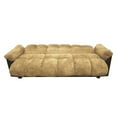 Milton Green Star London Tufted Sleeper Sofa Bed with Storage, Upholstered Fabric Couch, Beige