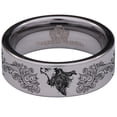 thumbnail image 2 of Growling Lion Tungsten Carbide Ring, 2 of 6