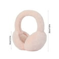 thumbnail image 3 of Kieccall Winter Warm Heat Storage Outdoor Windproof Antifreeze Plushed Earmuffs Soft Warm Earmuffs Foldable Men And Women One Size, 3 of 6