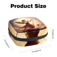 thumbnail image 2 of Cupid Sanitary Napkin Storage Bag Pouch, Period Bag Makeup Travel Bag Oxford Cloth Small Travel Toiletry Bag for Women, 4.7x6.6x6.6 in, 2 of 6