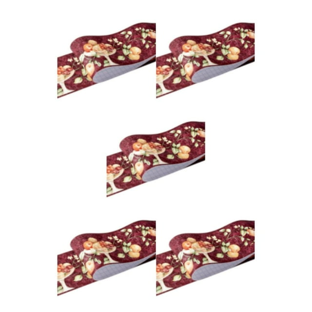 maskred Easy Maintenance High-end Wallpaper For Living Room Decor Waterproof Surface red fruit 5Set