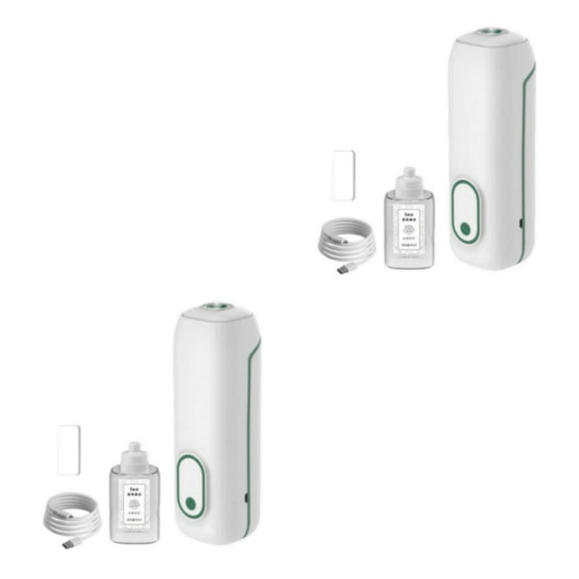 VONKY Stylish Essential Oil Diffuser Home Big Capacity Nebulizing High Mist Output Aromatherapy Device Green Type C 2Set