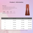 thumbnail image 7 of Eandarui Womens Cowgirl Western Flared Pants Tassel High Waisted Motorcycle Pants Western Cowboy Outfits Brown XL, 7 of 7