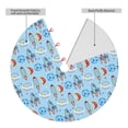 thumbnail image 2 of Lsque Cartoon Rocket With Space Print Christmas Tree Skirt, Tree Skirt with Ties or Velcro, Perfect for Holiday Decorations, Halloween, and New Year-30", 2 of 7