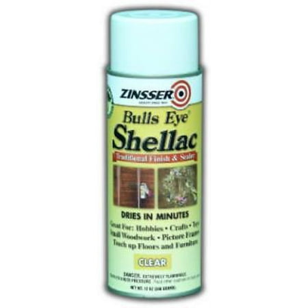12 OZ Aerosol Clear Shellac Sealer and Finish Use For Toys Only