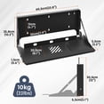thumbnail image 4 of PUTORSEN Flip Down Keyboard Tray Wall-Mount - 24 Inch Computer Keyboard and Mouse Platform Tray, , Mouse Pad and Wrist Pad Included, Holds Up to 22 lbs, Black, 4 of 7