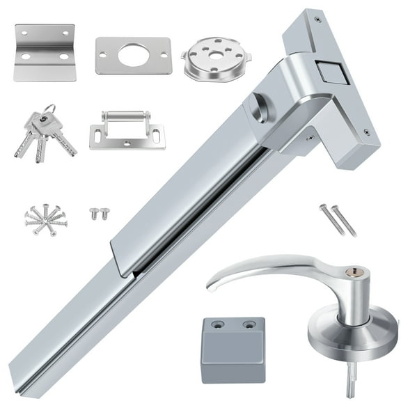 Door Push Bar Panic Exit Device Doors Lock Panic Bar Door Hardware UL Listed Aluminum Made Emergency Hardware Door Bar Lock with Roller Latch Emergency Panic Bars for Exit Door