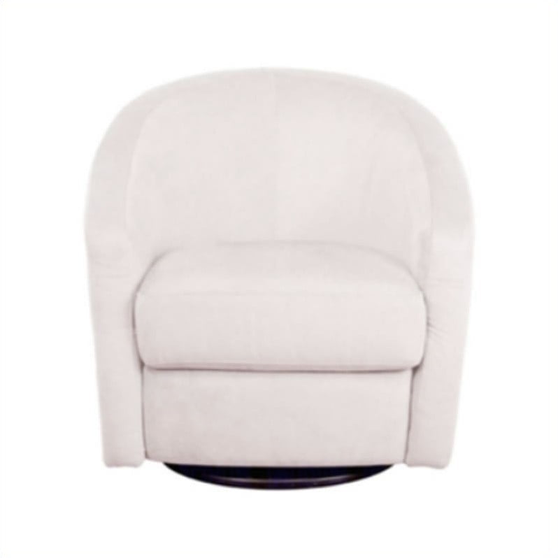 Babyletto Madison Microsuede Fabric Swivel Glider in Ecru Walmart