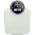 thumbnail image 1 of Báscula híbrida 2 en 1 analógica y digital Adamson para peso corporal de hasta 400 lb + Vidrio templado grueso + Pantalla extragrande + Báscula digital de baño fácil de leer + Nueva - Blanco, 1 of 5