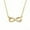 Dazzling Yellow, variant on SFTING Infinity Necklaces 925 Sterling Silver Love Pendant White Gold Plated Gifts for Women
