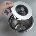 thumbnail image 3 of Kitchen Filter Sink 3-In-1 -Up Plated Sink Strainer Drain Basket Stopping Blockage Bouncing Core Leak-Proof Plug, 3 of 5