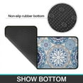 thumbnail image 6 of Blue Ethnic Mandala Pattern Kitchen Rugs Sets Of 2,Anti Fatigue Kitchen Mat Rugs Non Slip Washable,Decorative Kitchen Floor Mats for Kitchen,Sink,Laundry,17"X30"+17"X47", 6 of 7