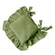 thumbnail image 4 of Cojín de silla con lazos, funda extraíble, cierre de cremallera, cómodo relleno de algodón verde, 4 of 9