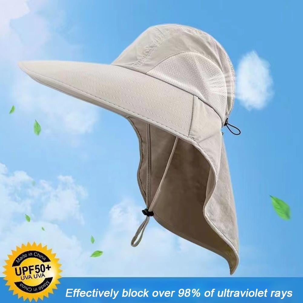 Chapeau De Soleil Large Bord Pour Homme/Femme - Coton/Polyester, Circonférence 55-62 Cm, Imperméable