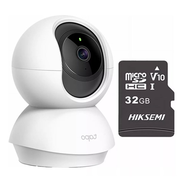 Tp-link Cámara De Seguridad Para Interiores 2mp Wi-fi Tapo-c200-plus-32 Con Microsd 32gb Detección De Movimiento Y Notificaciones Alarma De Luz Y Sonido Audio Bidireccional C200 Control Por Voz