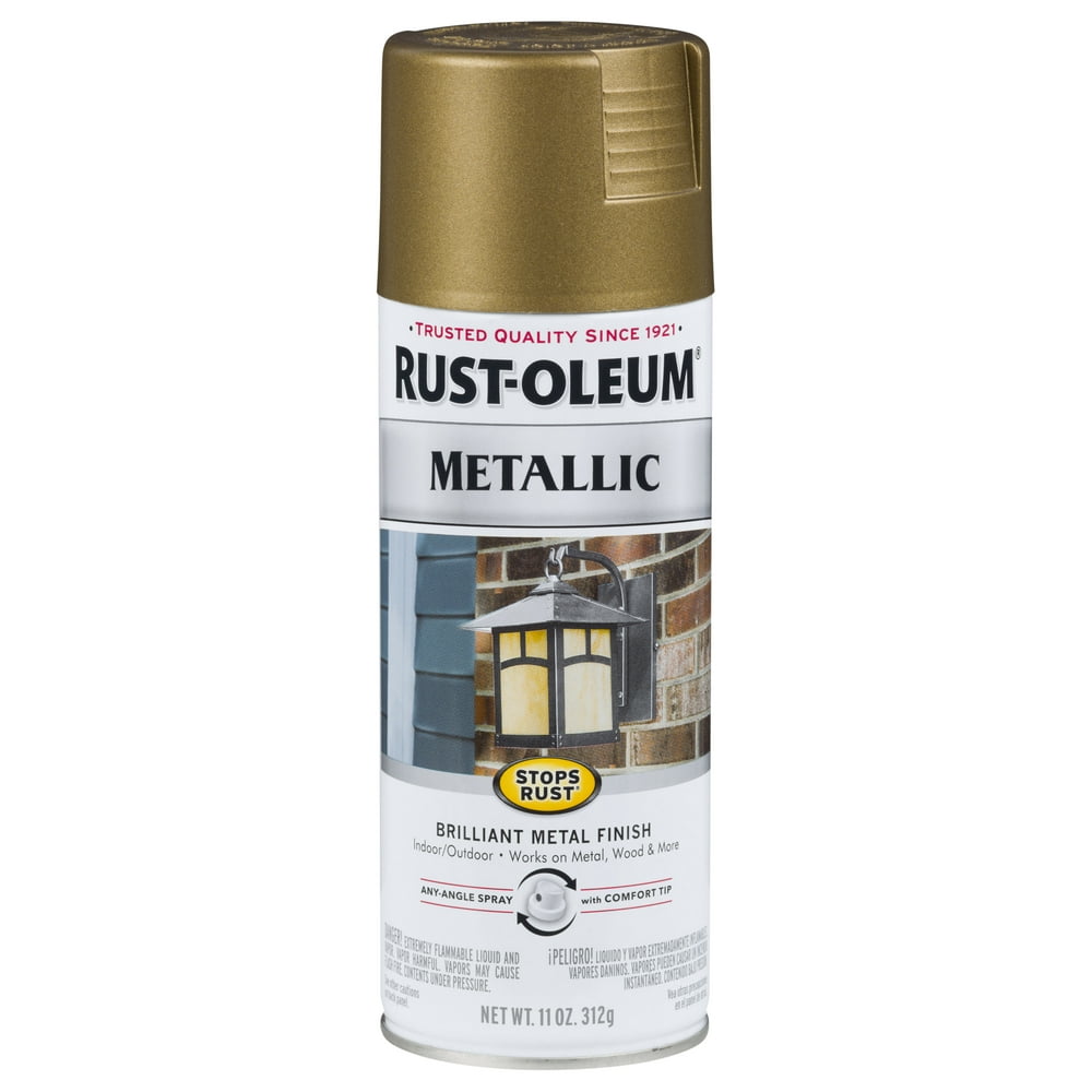 Champagne Bronze, RustOleum Stops Rust Metallic Spray Paint, 11 oz