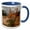 Blue/White, variant on 3drose, Usa, Utah, Arches Np. Desert Globemallow and Approaching Storm Clouds, 11oz Mug