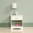 thumbnail image 3 of Sauder Beginnings Modern 1-Drawer Nightstand, Soft White Finish, 3 of 12