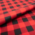 thumbnail image 2 of SINGER Christmas Collection 44" 100% Cotton Buf Check Sewing & Craft Fabric 8 yd By the Bolt, Red and Black, 2 of 2
