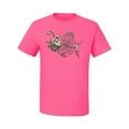 thumbnail image 2 of Wild Bobby, Funny Fishbone Skeleton Angler Fish, Animal Lover, Men Graphic Tees, Neon Pink, Small, 2 of 3