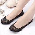 thumbnail image 2 of Jtbuh XLY Lace No Show Liner Socks for Women, Ladies Low Cut Socks Invisible Summer Thin Sock, Lightweight Lace Trim, 2 of 6